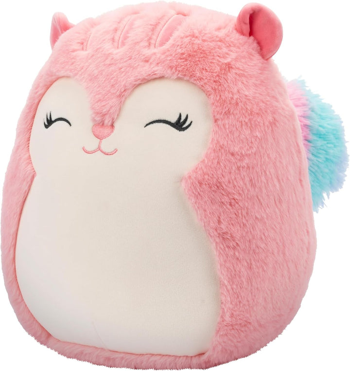 Squishmallows Squishmallow FuzzAMallows Plüschtier Amina das Eichhörnchen 30 cm – Ultra Selten Kusch