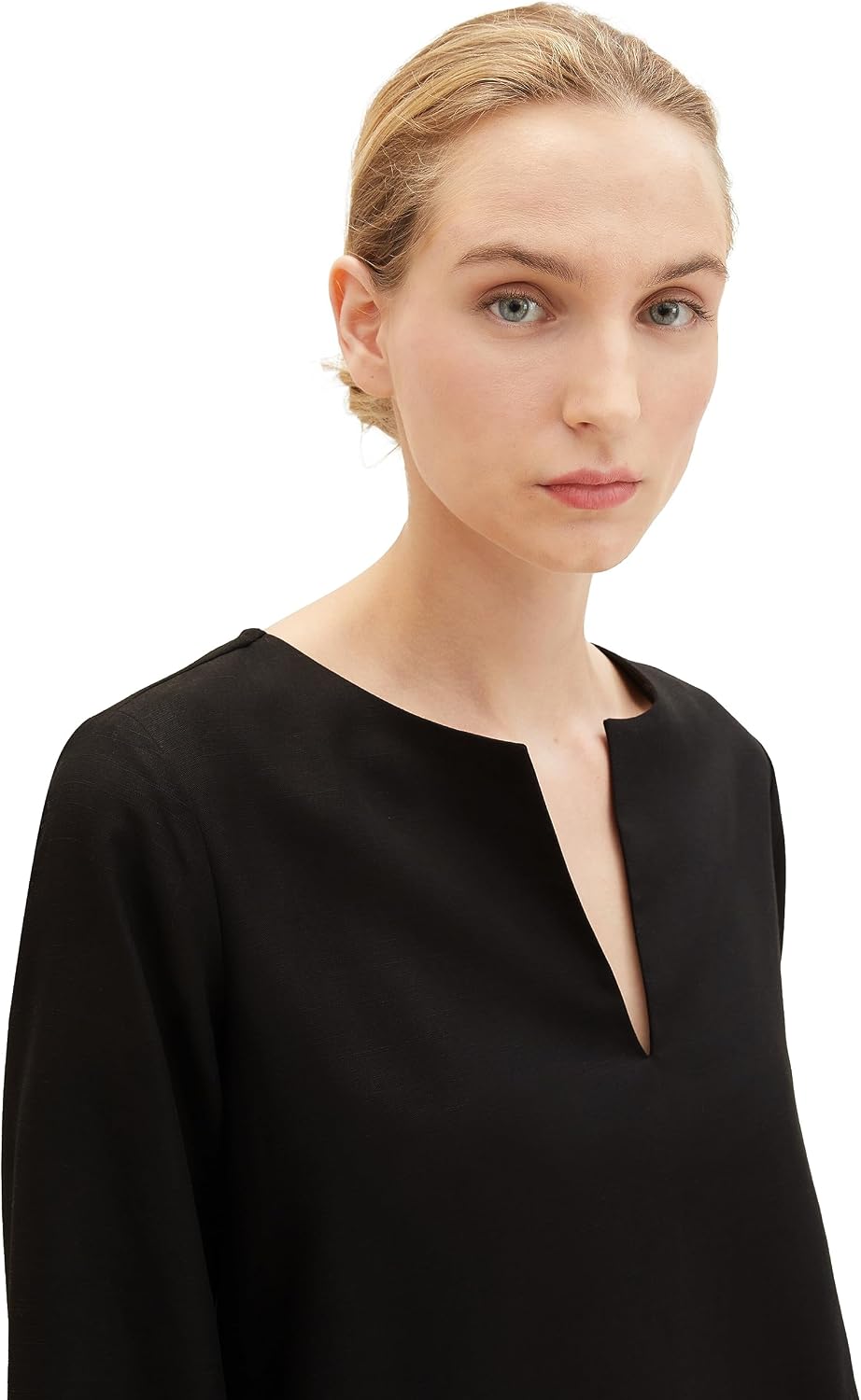 TOM TAILOR Damen 1039142 Bluse (1er Pack) 38 14482 - Deep Black, 38 14482 - Deep Black