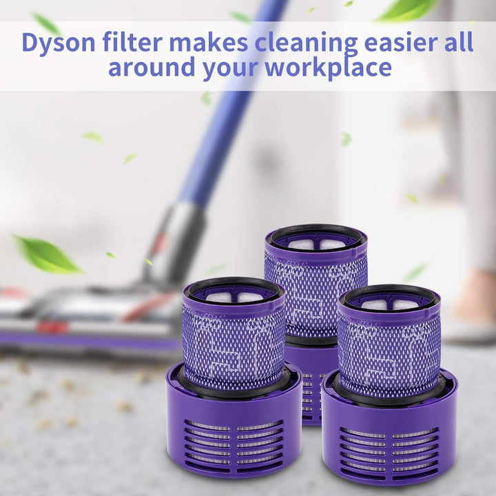 morpilot Filter für Dyson 3 Stück Ersatzfilter für Dyson V10 SV12 Cyclone Animal Absolute Staubsauge