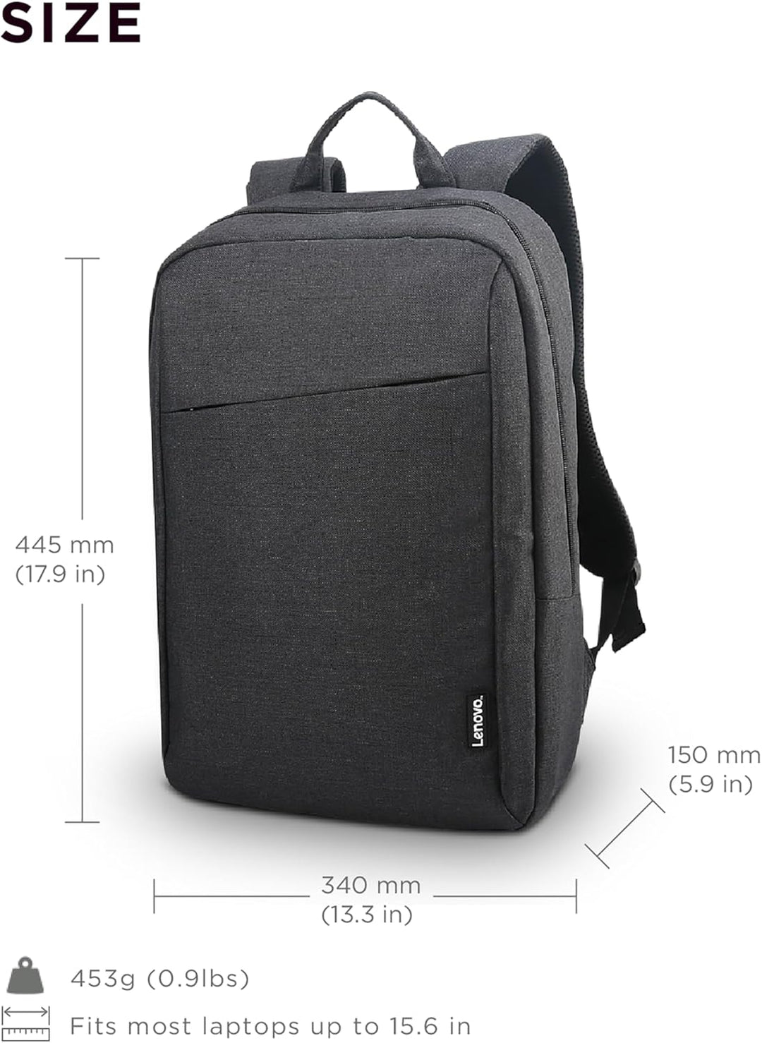 Lenovo [Tasche] 15,6 Zoll Casual Laptop Rucksack B210 (wasserabweisend), works with Chromebook (WWCB