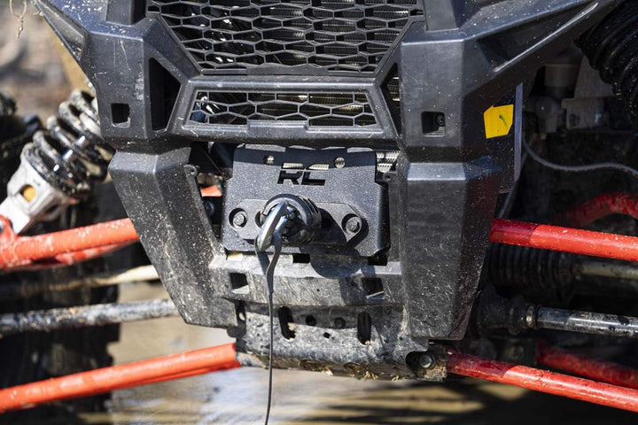 Rough Country Seilwinde Montageplatte für 2014-2022 Polaris RZR XP 1000-93042, schwarz