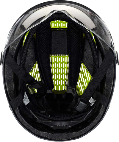 ABUS Stadthelm Hyban 2.0 ACE - Fahrradhelm mit Visier, Licht und ABS-Hartschale - für Damen und Herr