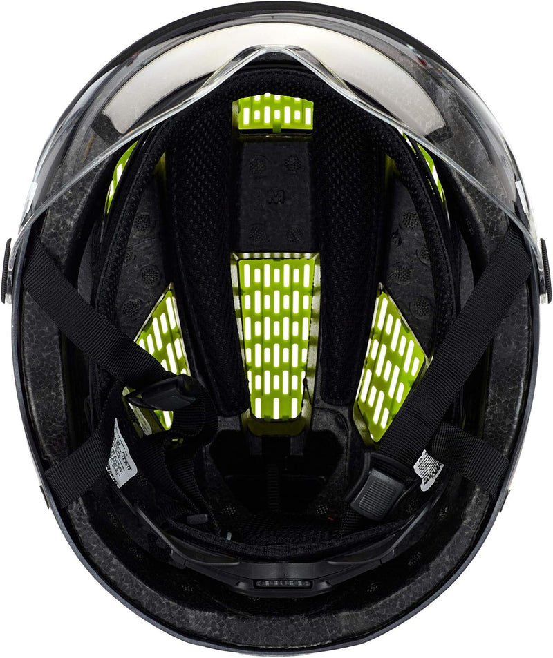 ABUS Stadthelm Hyban 2.0 ACE - Fahrradhelm mit Visier, Licht und ABS-Hartschale - für Damen und Herr