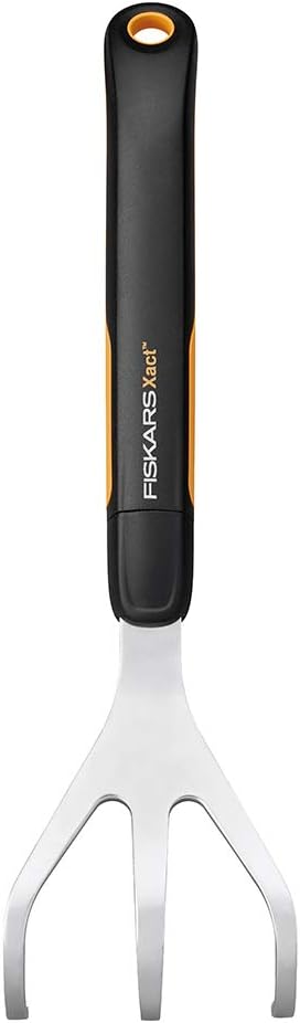 Fiskars 315510-1001 Xact Garden Cultivator, Rubber, 12.71", Cultivator