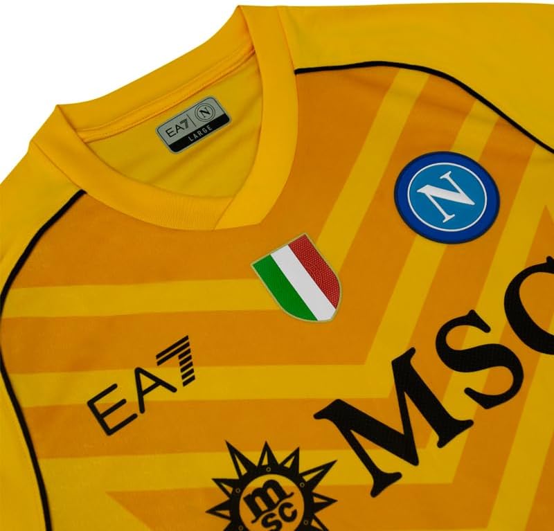 SSC NAPOLI Unisex T-Shirt 3XL Gelb, 3XL Gelb
