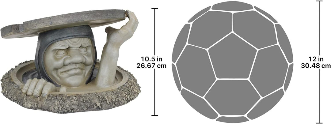 Design Toscano Der Bewohner unterhalb, Gartenskulptur - Gross, Gross