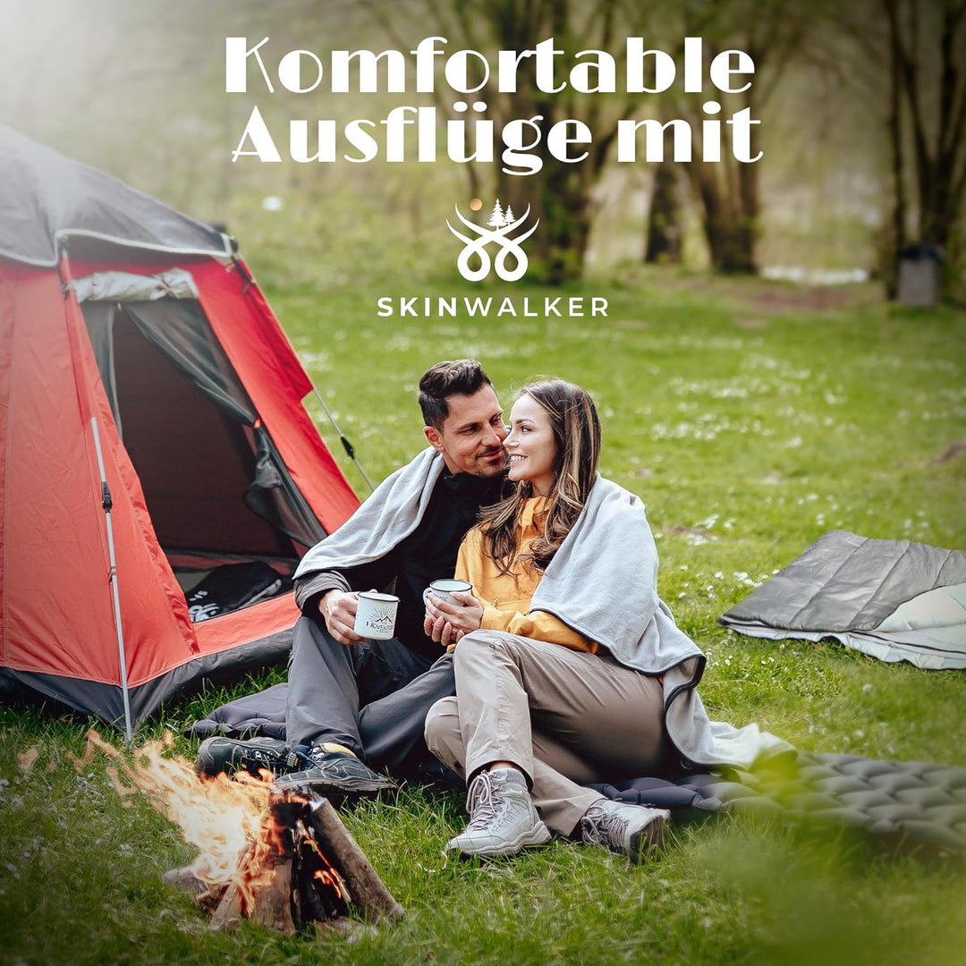 SkinWalker Schlafsack 4 Jahreszeiten Sommer & Winter -15 °C - 20 °C Wasserfest [abnehmbare Polarflee