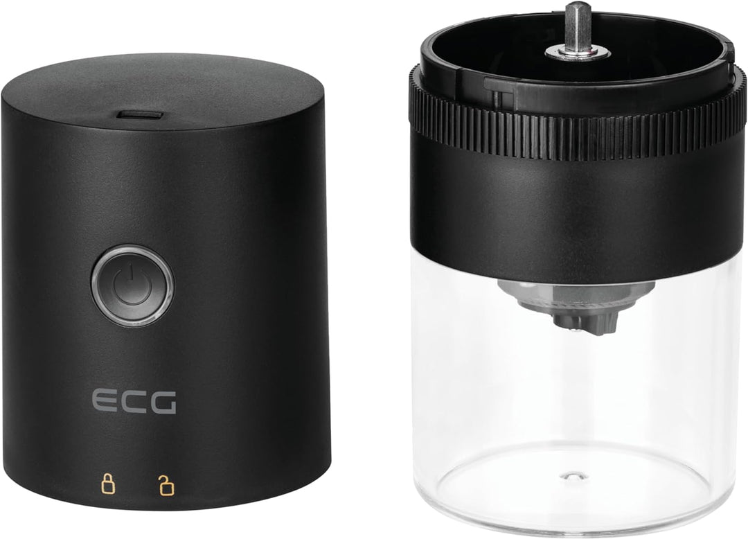 ECG KM 150 Minimo Black, Tragbare elektrische Kaffeemühle