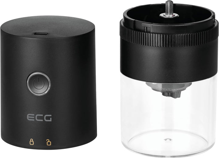 ECG KM 150 Minimo Black, Tragbare elektrische Kaffeemühle