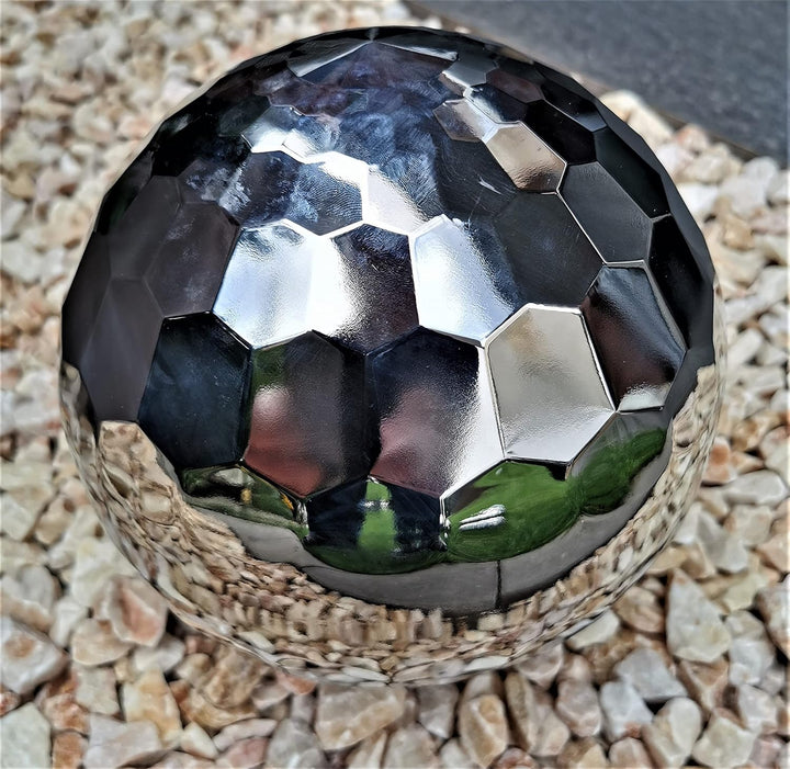Dekokugel Diamond 3er Set aus Edelstahl 25/20/10 cm poliert Dekorationskugel Edelstahlkugel