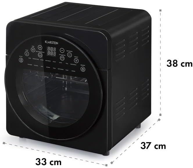 Klarstein AeroVital easy touch Heissluftfritteuse - 1700 W Heissluftfriteuse, Airfryer mit XXL-Volum