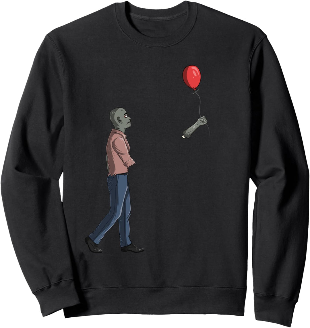 Halloween Zombie Ballon Sweatshirt