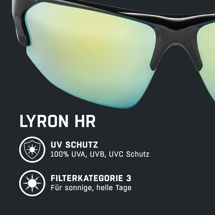 ALPINA LYRON HR - Verspiegelte und Bruchsichere Sport- & Fahrradbrille Mit 100% UV-Schutz Für Erwach