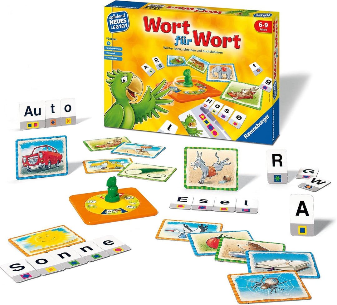 Ravensburger 24955 - Wort für Wort - Spielen und Lernen für Kinder, Lernspiel für Kinder von 6-9 Jah