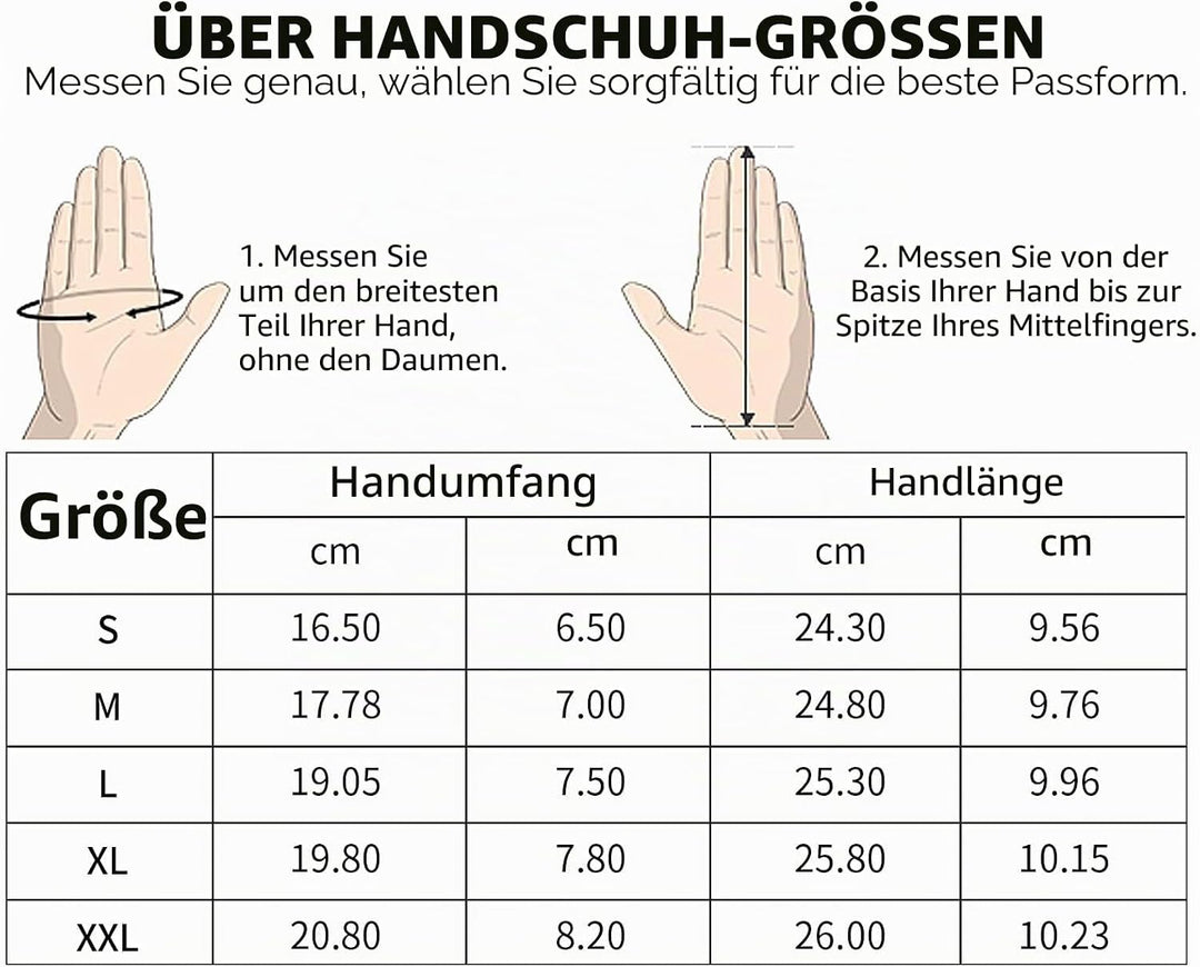 BISON DENIM leder handschuhe damen-Kaschmirverkleidung, Touchscreen und Winterhandschuhe Schwarz S,