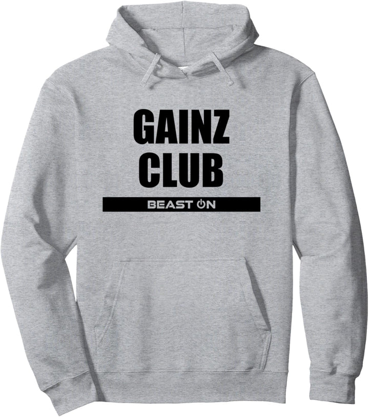 Gainz Club Fitness Workout Gym Bodybuilding Motivation Pullover Hoodie