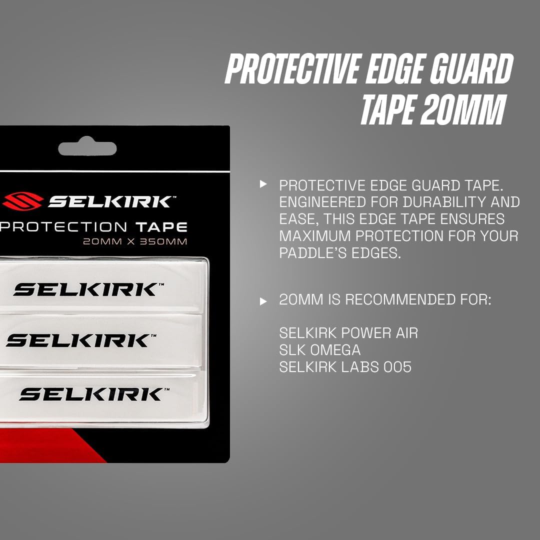 Selkirk Pickleball Paddle Protective Edge Guard Tape 20mm Weiss/opulenter Garten, 20mm Weiss/opulent