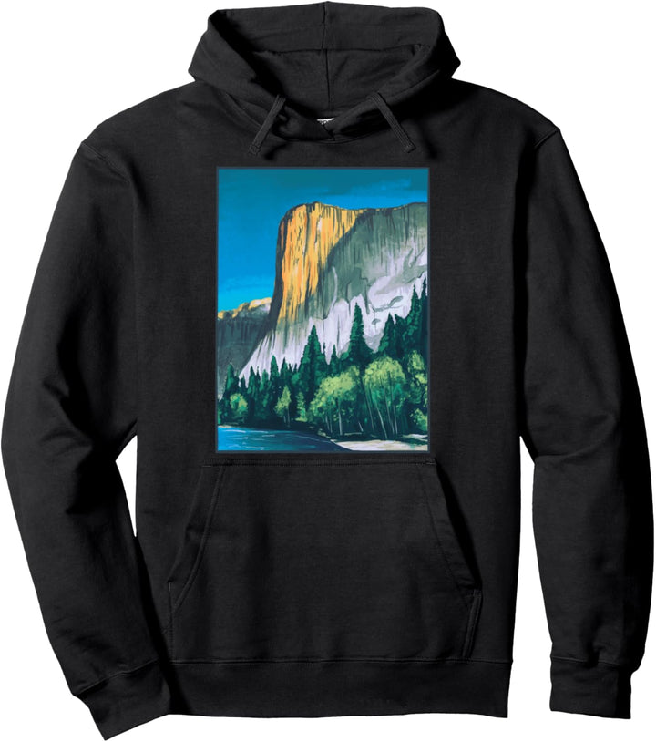 Schönes Natur- und Wander-Design eines Yosemite Parks. Pullover Hoodie