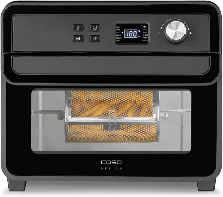 CASO AirFry Chef 1700 - Design Heissluftfritteuse, direkt startbereit ohne Aufheizen, 3 Einschubeben