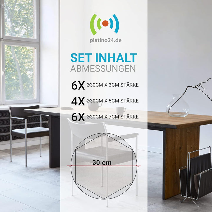 3D Absorber aus Basotect B WEISS - 16 x Absorber Akustik Schallabsorption Breitbandabsorber Set #11