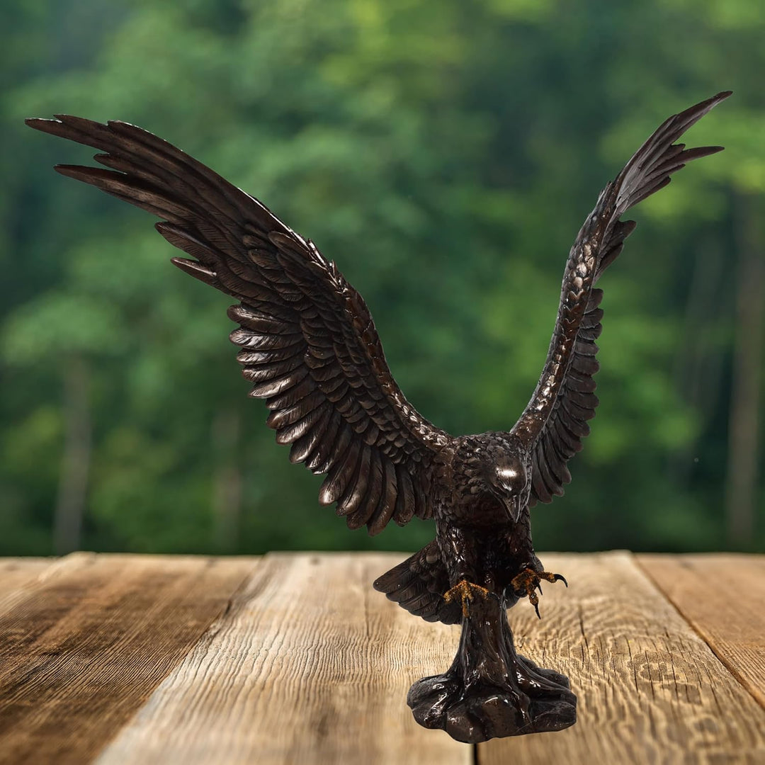 MC Dekofigur bronziert - Adler Wings of Glory - Bronzefigur Figur Deko In-/Outdoor