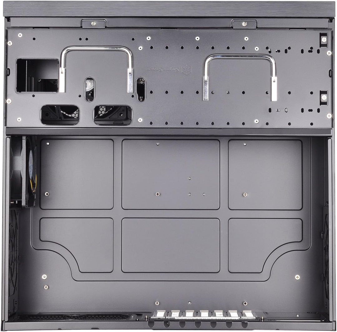 SilverStone SST-GD07B - Grandia HTPC ATX Desktop Gehäuse mit hochleistungsfähigem und geräuscharmen