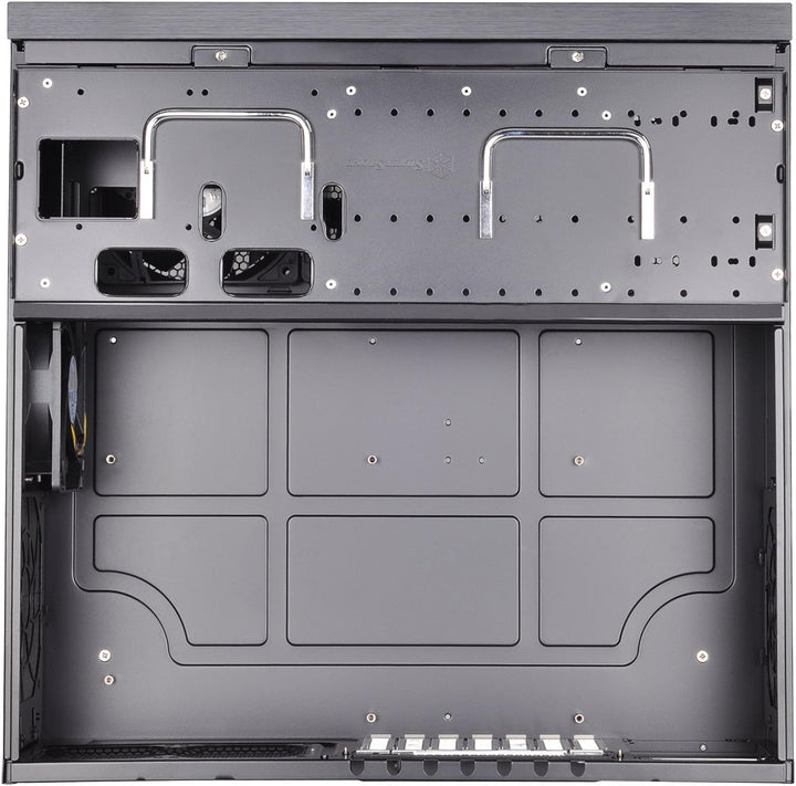 SilverStone SST-GD07B - Grandia HTPC ATX Desktop Gehäuse mit hochleistungsfähigem und geräuscharmen