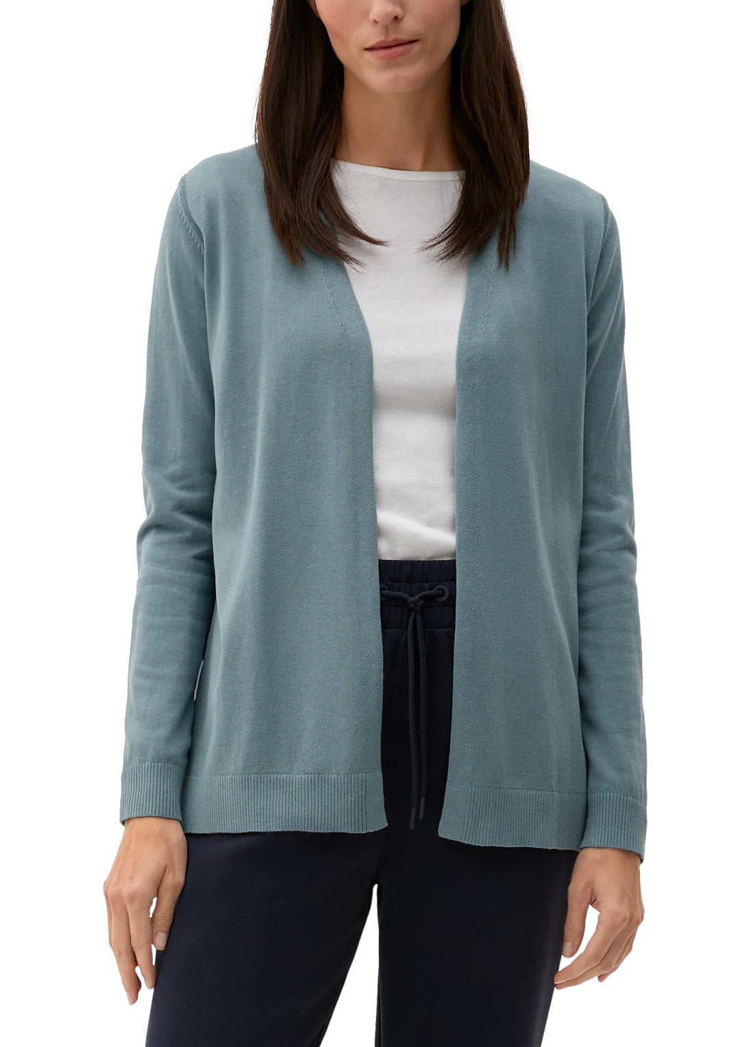 s.Oliver Damen Strickjacke Langarm 32 Blue Green, 32 Blue Green