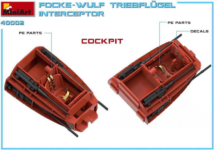 Mini Art 550040002 Focke-Wulf Triebflügel Interceptor Plastik Bausatz, grau