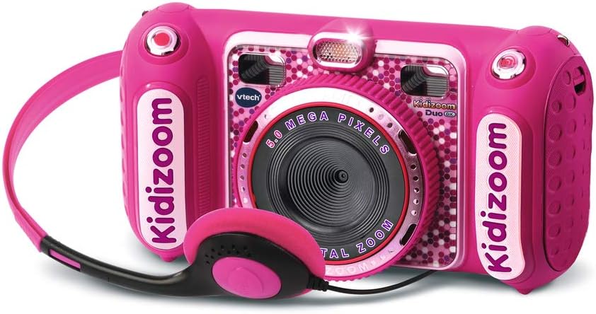 Vtech - Kidizoom Duo DX - Spielzeugkamera - Rose - Machen Sie Fotos, fügen Sie Sprachmessungen hinzu