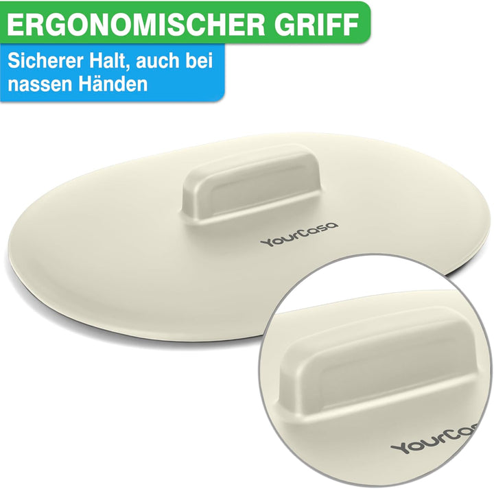 YourCasa Biomülleimer Küche 6L - Komposteimer für alltäglichen Biomüll Behälter Spülmaschinenfest -