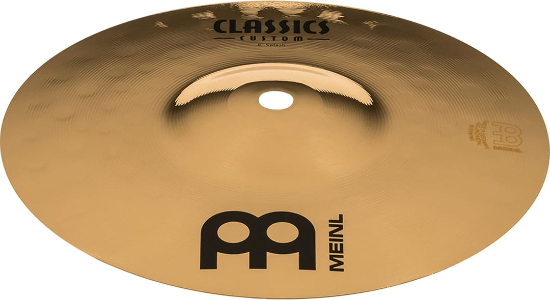 Meinl Cymbals Classics Custom Brilliant Splash 8 Zoll (Video) Schlagzeug Becken (20,32cm) B12 Bronze