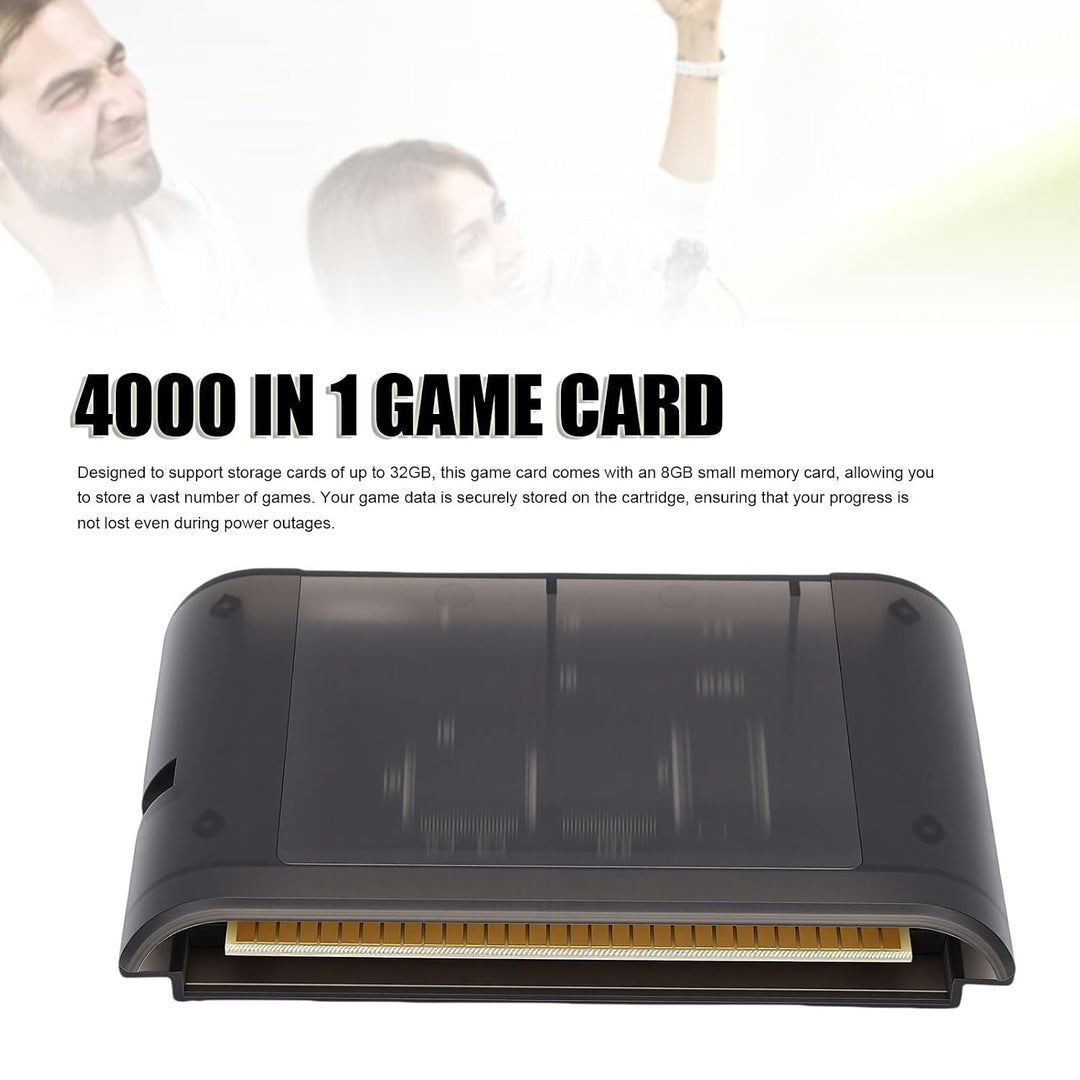 Plyisty 4000-in-1-Spielkassette für Genesis Mega Drive MD, 8 GB Flash-Karte, Passend für Master Syst