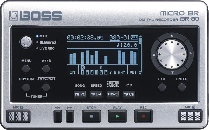 Boss Micro BR-80 Digital Recorder Single, Single