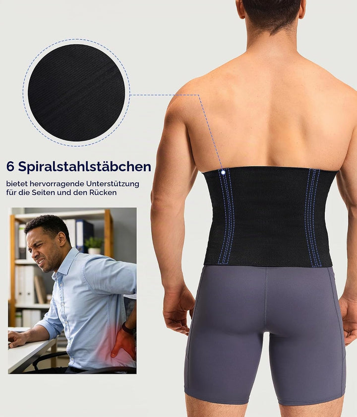 Gotoly Bauchweggürtel Herren Korsett Bauchweg Stark Formend Kompressionsshirt Taillenformer Hohe Ela