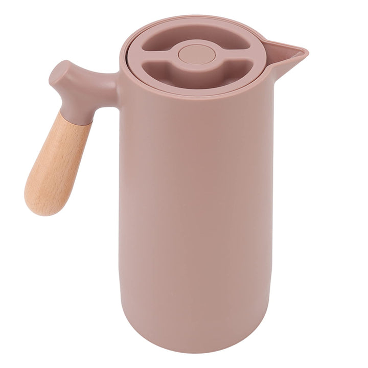 Topyond 1L Thermo-Kaffeekaraffe, Tragbare Isolier-Kaffeekanne, Stilvoller Wasser-Teekanne-Getränkesp