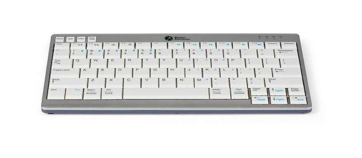 BakkerElkhuizen UltraBoard 950 Wireless, Kompakttastatur, US-Layout QWERTY, Hellgrau/Weiss