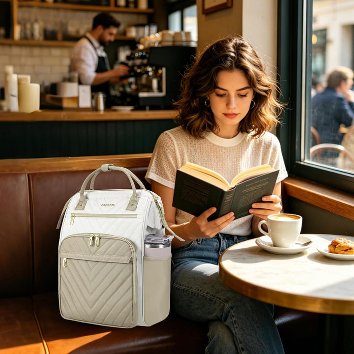 VANKEAN Laptop-Rucksack für Damen – Herren, Computer-Arbeitstasche, grosse Kapazität, wasserdicht, 3