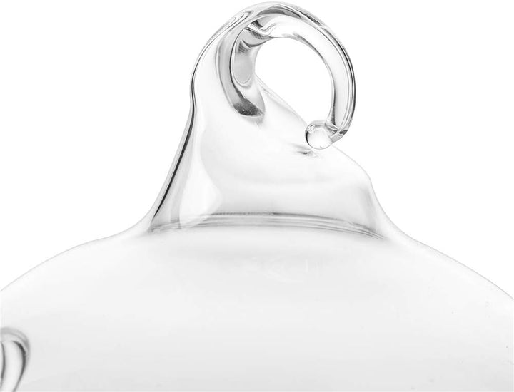 Sziqiqi 8cm Windlicht Hängend Glas Teelichter Halter 24 Stücke Kerzenleuchter Glasanhänger mit LED K