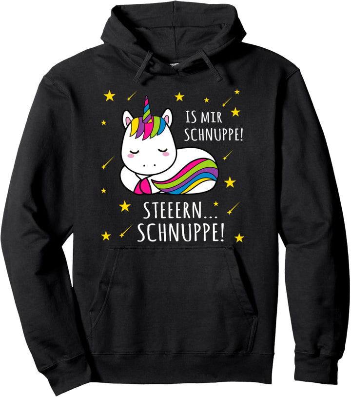 Lustiges Einhorn Shirt - Ist Mir Schnuppe Sternschnuppe Pullover Hoodie