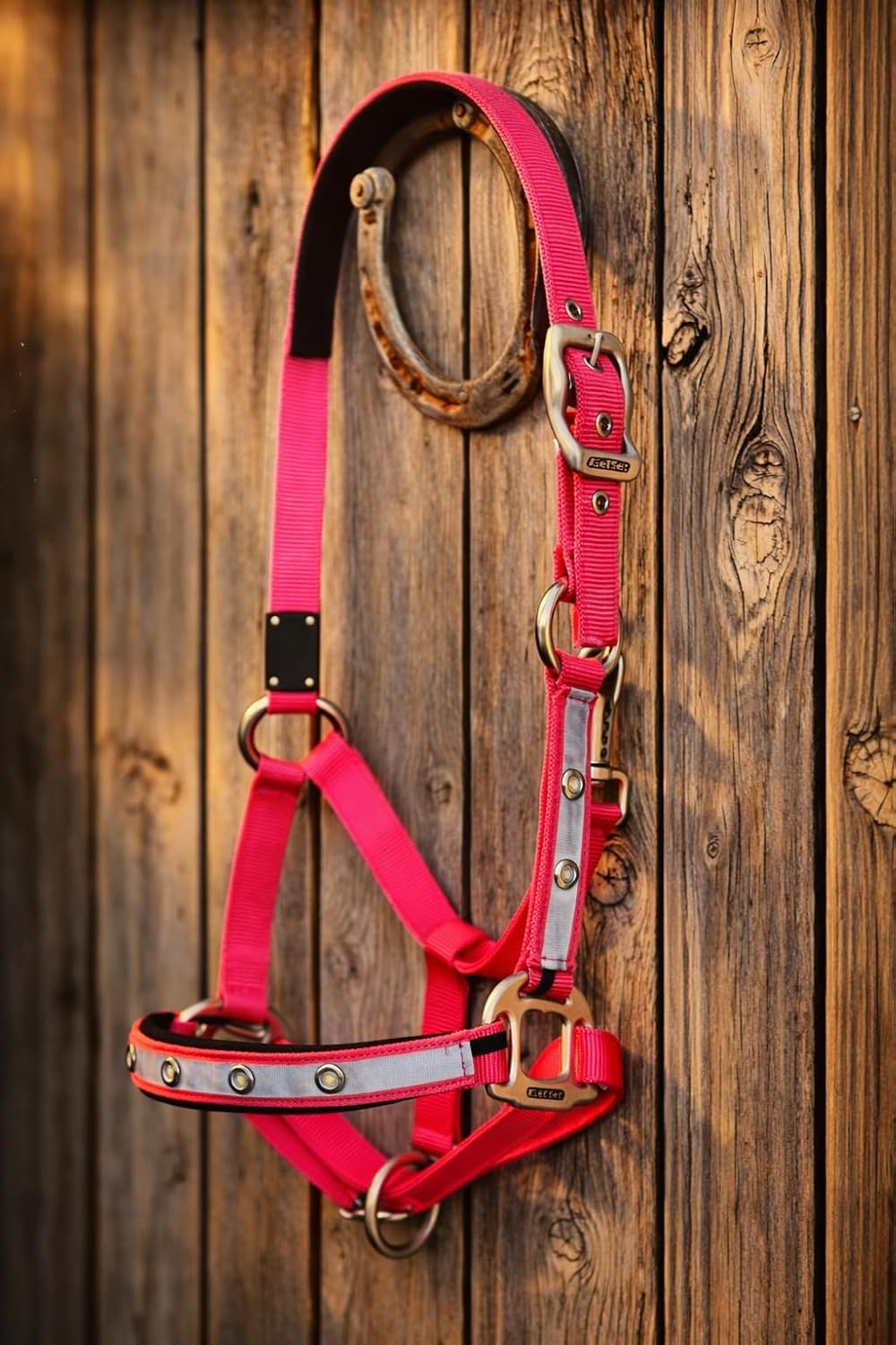Reinecke Equestrian Premium Leuchthalfter Reflexhalfter Sicherheitshalfter Stallhalfter Weidehalfter