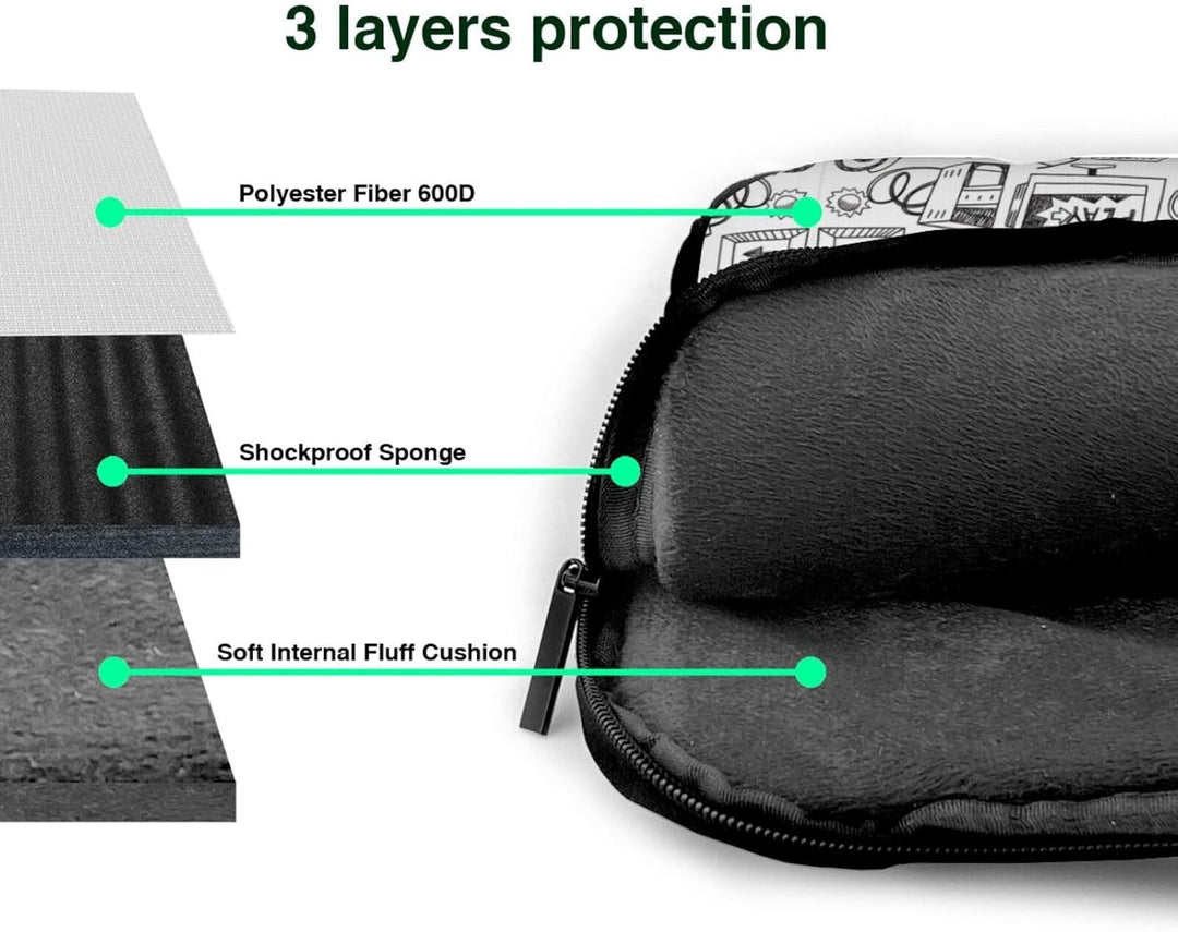 Praktische Laptoptasche mit Videospiel-Aufdruck für Jungen – stilvolle Kuriertasche &amp; Laptop-Umhänge