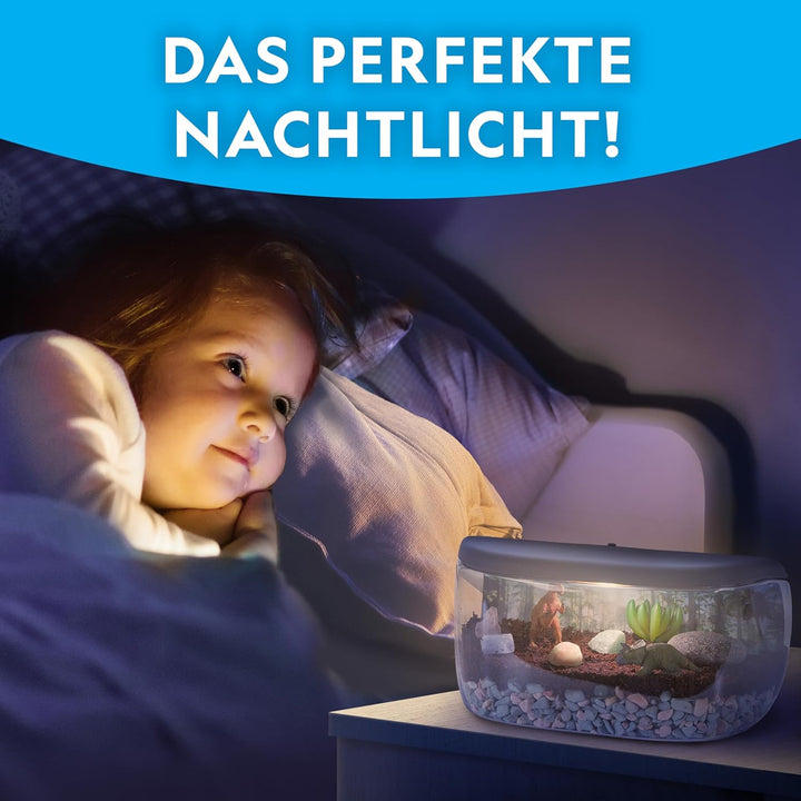 National Geographic Dino-Terrarien-Set mit Beleuchtung – Baue EIN Dinosaurier-Habitat mit echten Pfl