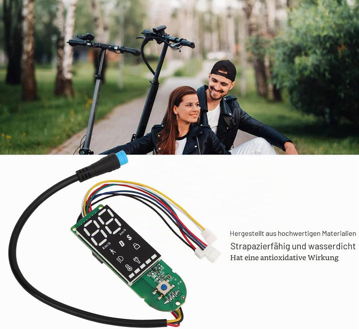 BuyWeek Elektroroller Bluetooth Dashboard für Xiaomi PRO 2, Wasserdichtes Klares Display Elektroroll