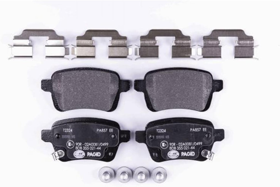 HELLA PAGID 8DB 355 021-441 Bremsbelagsatz - T2324 - Dicke/Stärke: 16.8mm - Bremssystem: TRW - mit a