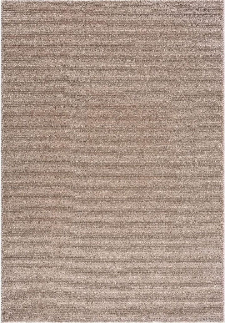 payé Teppich Wohnzimmer - Beige - 80x150cm - Meliert Muster - Einfarbig - Hoch Tief Effekt - Kurzflo