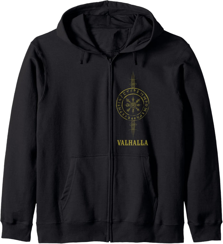 Viking Vegvisir Isländisch für Wegweiser oder Wegfinder Kapuzenjacke