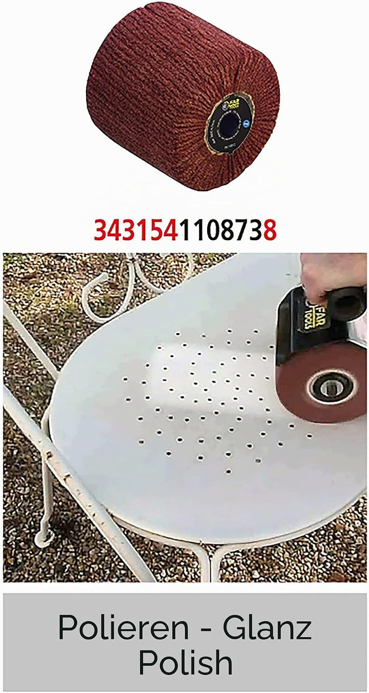 Fartools 110873 – Bürste aus Kunstfaser für Schleifmaschine REX120 C, REX200, REX-H200 Durchmesser 1