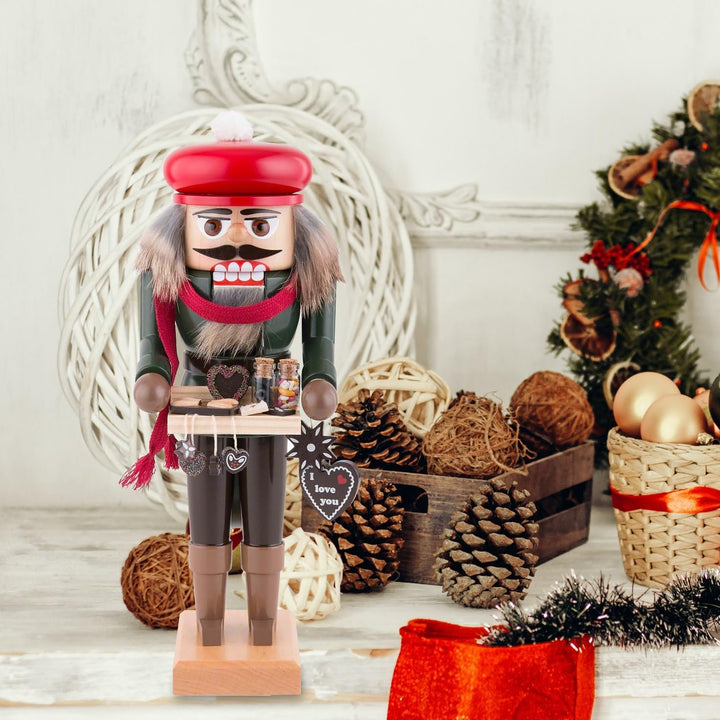 SAFE Nussknacker Lebkuchenhändler 27 cm | Weihnachtsdeko traditionelle Kunsthandwerk aus dem Erzgebi