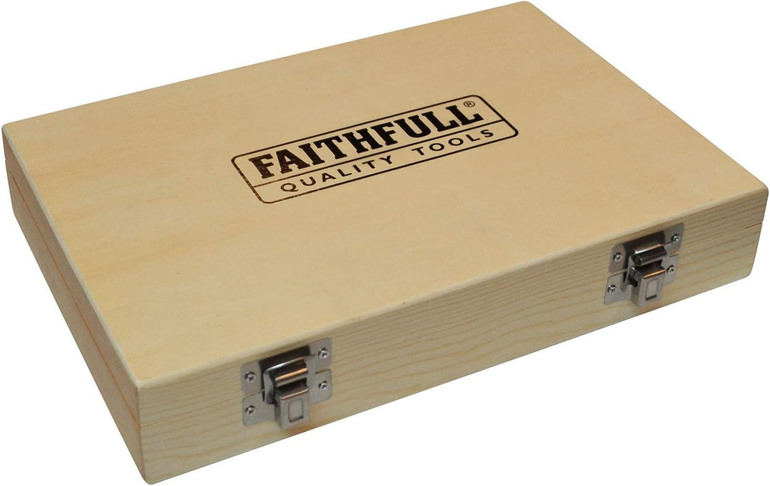 Faithfull TCT Router Bit Set, 30 Piece RBS30 Multi-colour